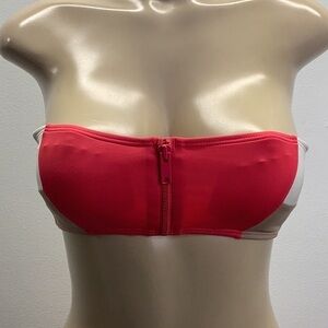 DKNY Size XS Color-block Strapless Bikini Top. New Without Tags.